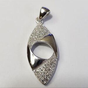 Silver Cubic Zirconia Pendant